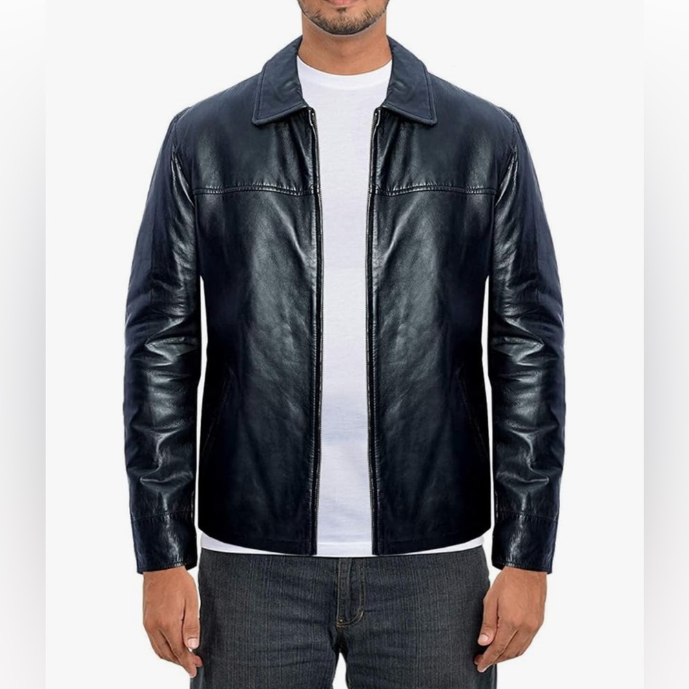 GNW Men's Black Leather Jacket